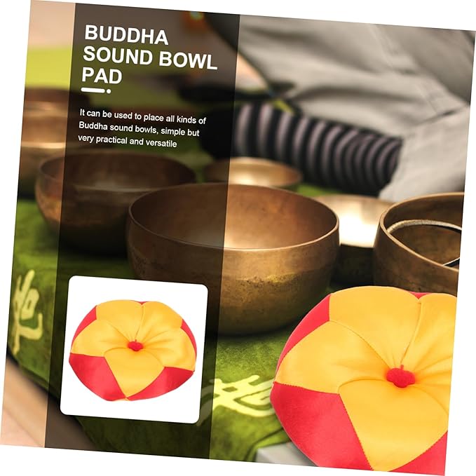Buddhist Sound Bowl Cushion Pad Durable Singing Bowl Holder Mat for Meditation and Healing Artistic Design Comfortable Touch Prevents Movement - Bloomnest