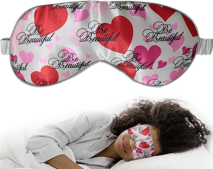 Luxury Elastic Band Sleep Mask – Soft, Lightweight & Ultra Comfort-Perfect for Light Blocking Wake up Radiant (Silver, Adjustable Strap) - Bloomnest
