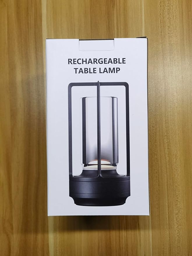 Cordless Portable Table Lamp Rechargeable for Indoor/Outdoor, 3000mAh Small Battery Powered Operated Lights, 3 Color Modes Dimmable Waterproof, LED Desk Lamp for Restaurant/Bedroom/Camping (Gold) - Bloomnest