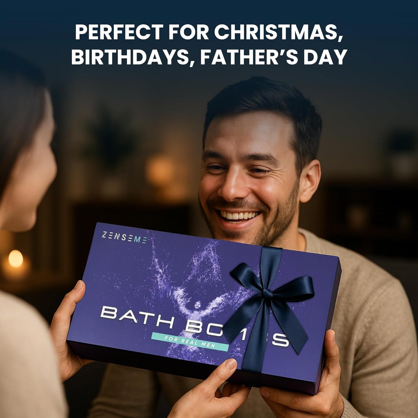 Bath Bombs for Men - Gift Set of 18 Scented Handmade Natural Bath Bombs of 2.5 oz w/Essential Oils, Unique Manly Scents, for Boyfriend, Husband, Father - 18 Pack