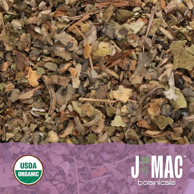 J Mac Botanicals Organic Mullein Leaves (4 oz) Certified USDA Organic. Loose Leaf Mullein Herbal Tea - Bloomnest