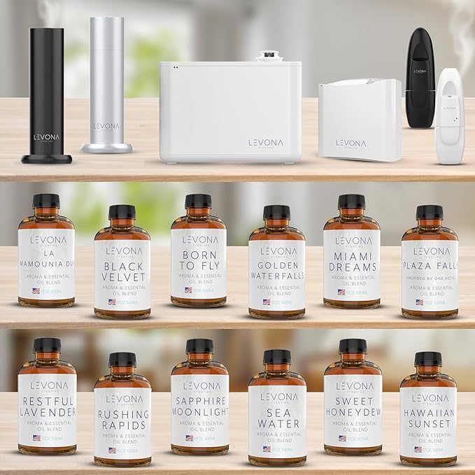 Levona Scent Essential Oils For Diffusers For Home: Hotel and Home Luxury Scents Oils For Diffuser - Rushing Rapids Scented Oil With Citrus Essential Oils And A Touch Of Vanilla Fragrance Oil - 500 Ml LEVONASCENT