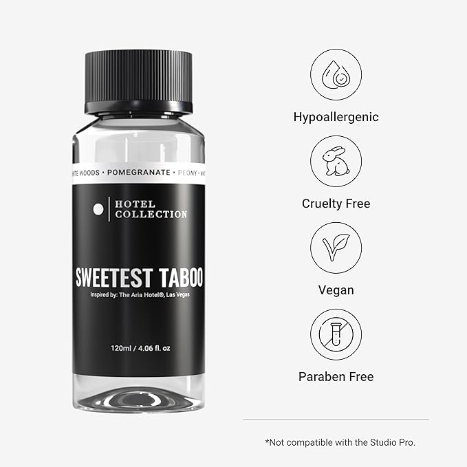 Hotel Collection Diffuser Oil - Sweetest Taboo - Aromatherapy Essential Fragrance Oil - White Woods, Pomegranate, and Peony - 120mL 4.1 Fl oz - Bloomnest