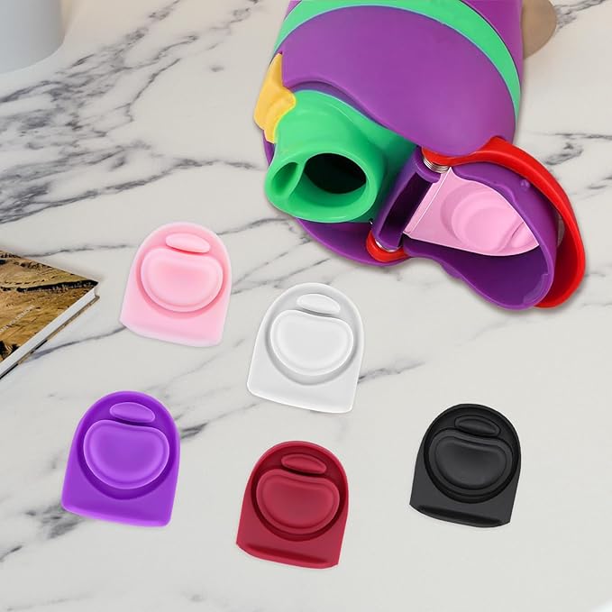 5pcs Replacement Stopper Seal Compatible with Owala FreeSip 24oz 32oz,Water Bottle Lid Insert Cap Rubber Seal Parts for Owala 16/19/24/32/40oz Spout Gasket Mouth piece Accessories F7 Frokolla