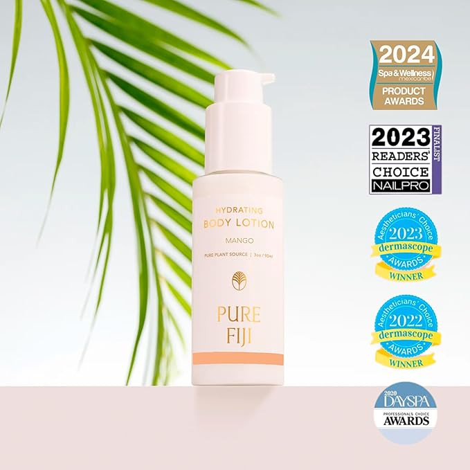 PURE FIJI Hydrating Body Lotion Travel Size, Mango (3oz/90ml)