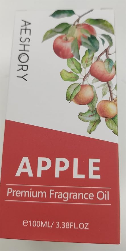 Apple Fragrance Oil 3.38FL.OZ - Aromatherapy Essential Oils for Diffusers for Home, Apple Scented Oils for Massage, Soap Candle Making Scents - 100ML - Bloomnest