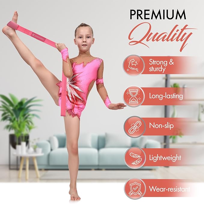 Stretching Strap for Cheer – Flexibility Stunt Strap for Cheerleaders – Durable Cheer Stretching Bands for Improved Flexibility, Range of Motion – Essential Cheer Accessories - Bloomnest