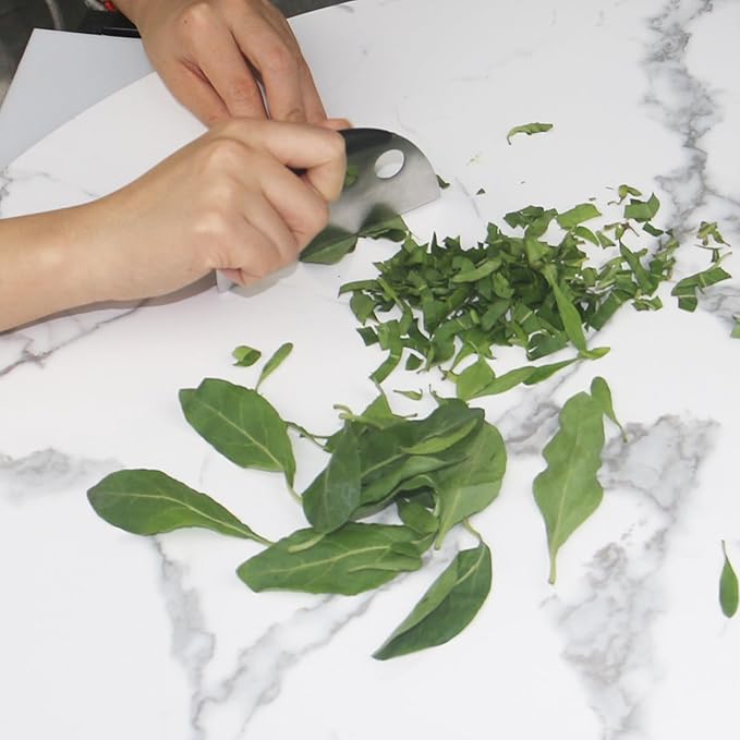 Herb Stripper and Herb Cutter 2 in 1,Herb Stripping Tool Herb Chopper Cilantro Chopper Best Kitchen Gadgets Presents for RV Owners Campers Chefs and Cooking Lovers,1PCS,Black,Stainless Steel - Bloomnest