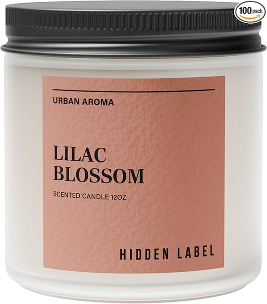 Lilac Blossom Scented Candle, 12oz Natural Soy Non Toxic, 70H Burn Time 2 Wick Aromatherapy Candles for Home Scented, Gift-Ready for Hosts & Gatherings | Elegant Home Decor - Bloomnest