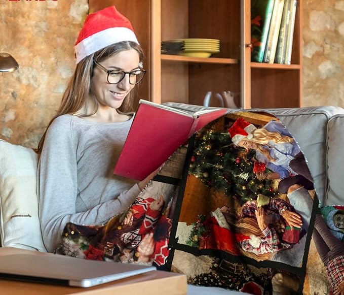 I Love You Gifts for Couple, Personalized Girlfriend, Custom Blanket with Photos, Blankets Pictures, Photo Using My Own Personalised Christmas - Bloomnest
