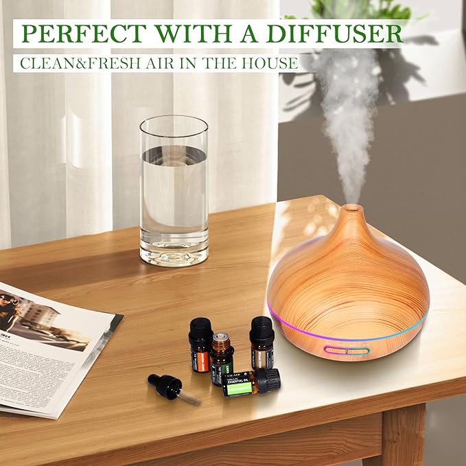 Essential Oils Set -Natural Essential Oils -Perfect for Diffusers, Aromatherapy,Humidifiers,Massage,Skin & Hair Care, DIY Candle and Soap Making,9x5 ML(0.17oz - Bloomnest