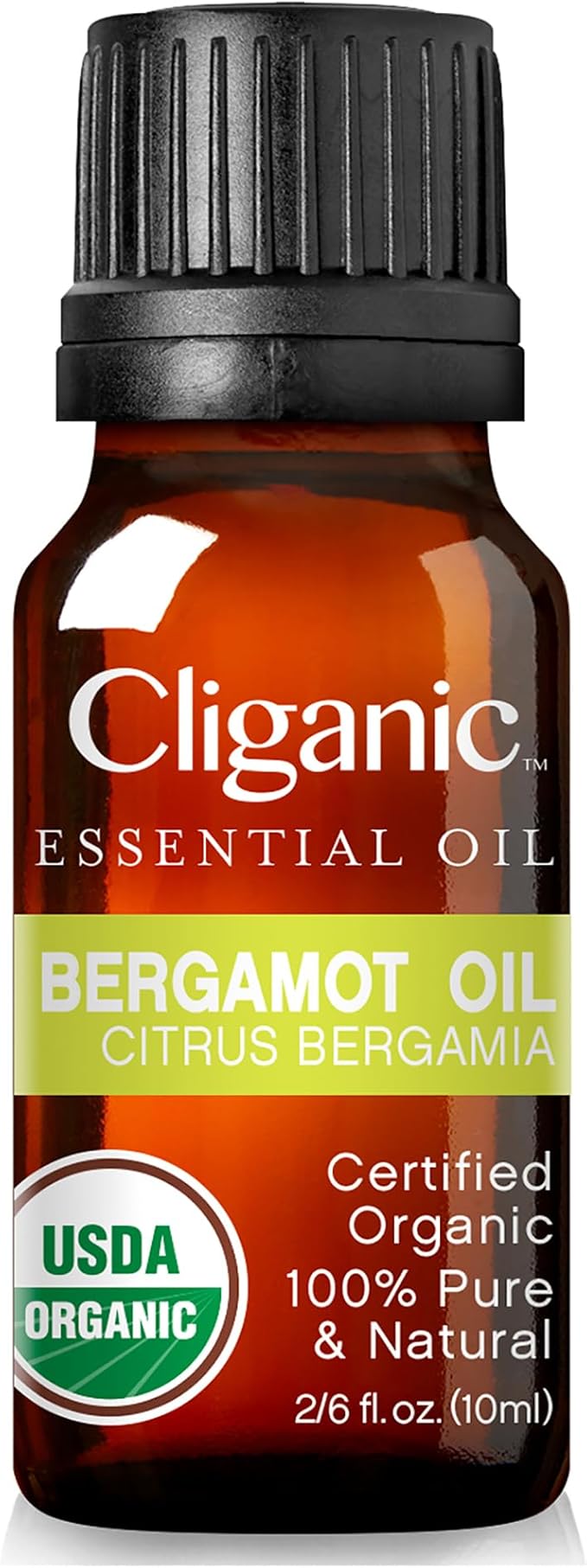 Cliganic Organic Bergamot Essential Oil, 100% Pure Natural for Aromatherapy | Non-GMO Verified (Packaging May Vary) Cliganic
