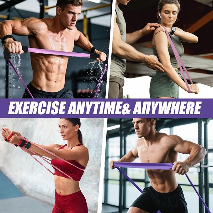 WHATAFIT Resistance Bands, Pull Up Assistance Bands, Exercise Bands, Workout Bands Set for Men and Women Home Fitness, Body Stretching, Strength Training, Physical Therapy - Bloomnest