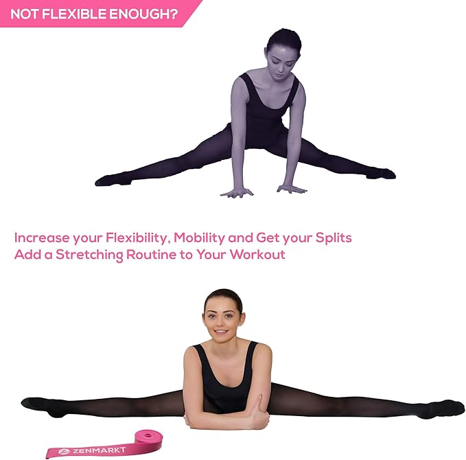 Zenmarkt Ballet Stretch Bands for Flexibility and Strength - Stretch Bands Ideal to Have as Dance Equipment in Every Competition - Suitable for Gymnastics, Cheerleading, and Pilates Training - Bloomnest