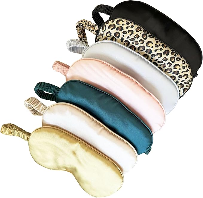 Silk Eye Mask for Sleeping - Satin Eye Cover with Silk Storage Bag Pink - Bloomnest