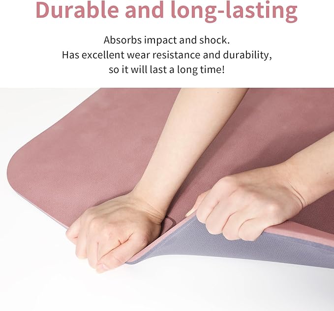 Yoga Mat Non Slip Anti-tear,extra thick-2/5 inch（10MM）High Resiliency Professional POE Yoga Mats for Women Men Kids,72"x24"inch,Workout, Yoga, Pilates and Floor Exercise, with Carrier Strap