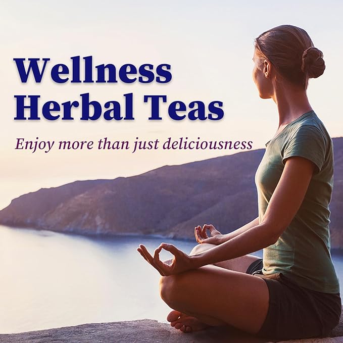FullChea - Blueberry Tea Bags, 50 Teabags - Premium Blueberry Blend Herbal Tea - Harmonious Mix of Blueberries, Hibiscus, Raisins, Mint Leaves - Rich in Natural Goodness, Delightful Taste - Bloomnest