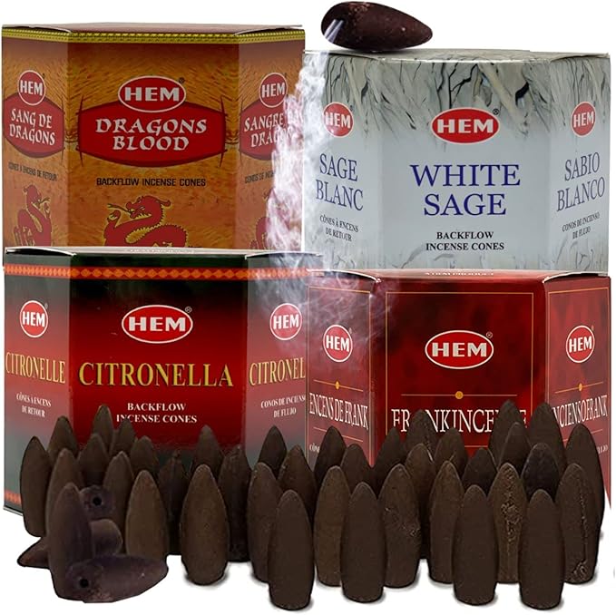 Variety Backflow Incense Cones for Waterfall and Mat Bundle Inciensos Aromaticos|Incienso|Inciense|Insienso TRUMIRI