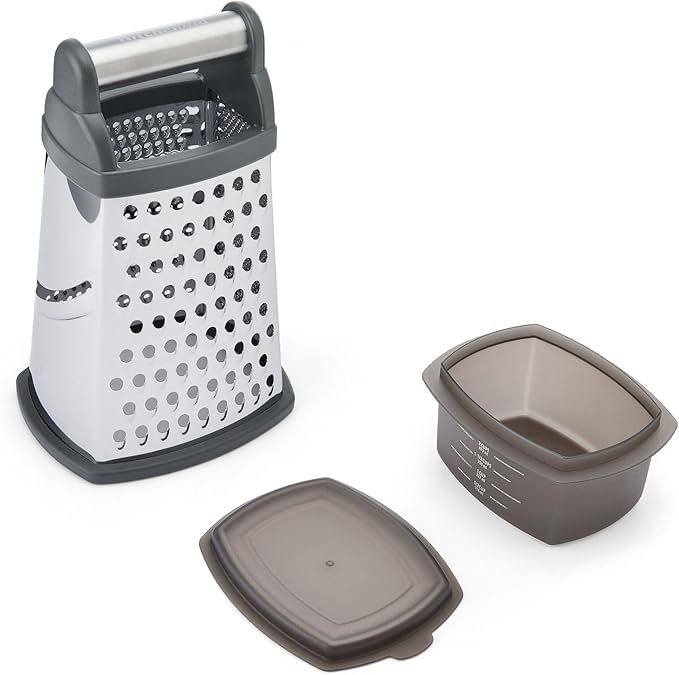 KitchenAid Gourmet Box Grater, Charcoal Gray, 10 Inch - Bloomnest