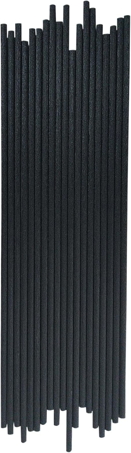 10 inch 20 Pcs Reed Diffuser Sticks Essential Oil Aroma Replacement Aroma Reed Diffuser Sticks (Black-20pcs) - Bloomnest