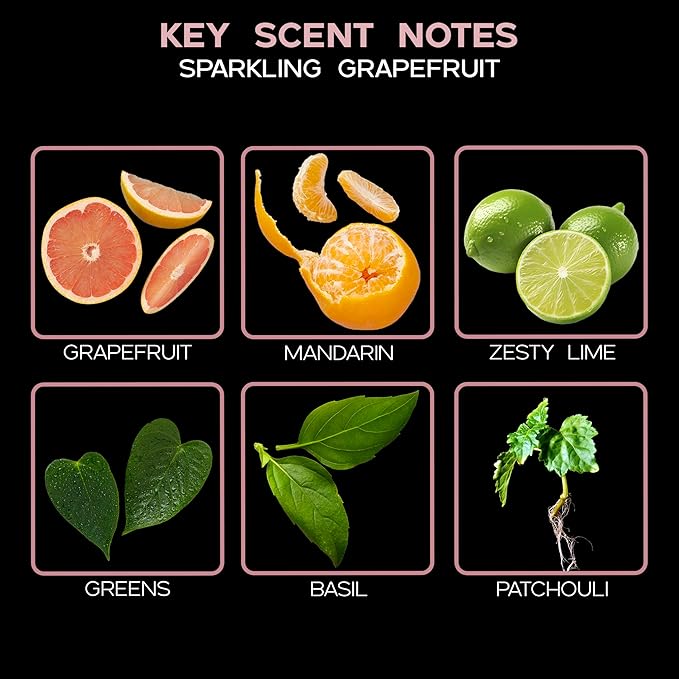 LOVSPA Sparkling Grapefruit Diffuser Oil - Luxury Essential Oils for Diffuser Refill & Air Freshener Room Spray - Long-Lasting & Natural Home Fragrance, Scented Oil for Diffusers, USA Made, 4oz - Bloomnest