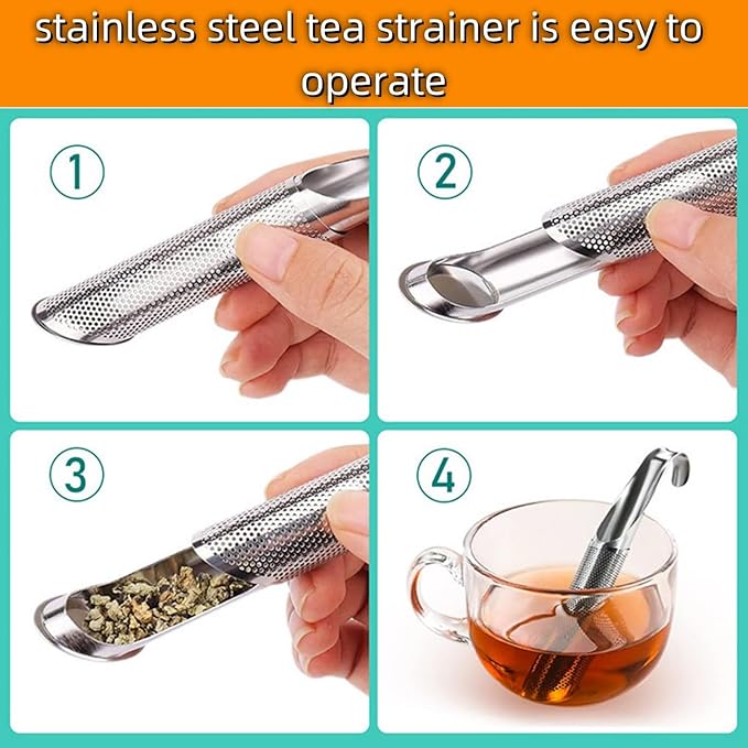 Tea Diffusers For Loose Tea，Stainless Steel Tea Infuser，Tea Steeper For Loose Tea，Tea Infuser For Loose Leaf Tea Office, Home, Travel Are All Good Choices(1*tea strainer,1*Cleaning brush) - Bloomnest
