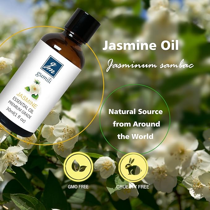 Jasmine Essential Oil, Fragrance Oil Scent Oils for Soap, Dryer Balls, Diffusers, Laundry, Bath Salts - 1 oz/30ml - Bloomnest
