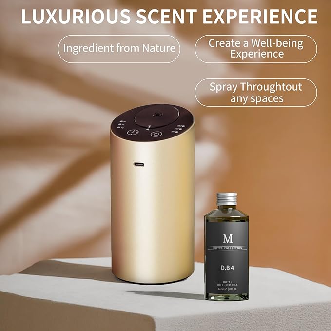 Hotel Scents Dubai 6.76 Fl Oz (200 ml), Home Luxury Aroma,Hotel Fragrance Diffuser Oil,Hotel Diffuser Oil for Aromatherapy, Bigger Bottle, Bolder Aroma, Longer Lasting - Bloomnest