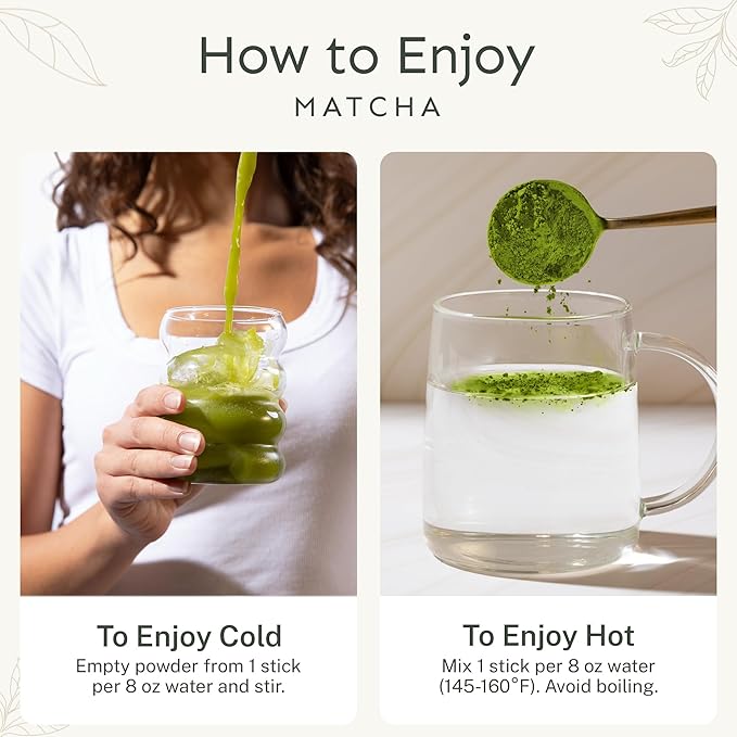 Yu Tea Organic Ceremonial Grade Matcha Powder, 30 Instant Packets | Packed with Antioxidants, L-Theanine & Natural Caffeine | Unsweetened Grade A Japanese Matcha Powder | Single Serve Sticks - Bloomnest