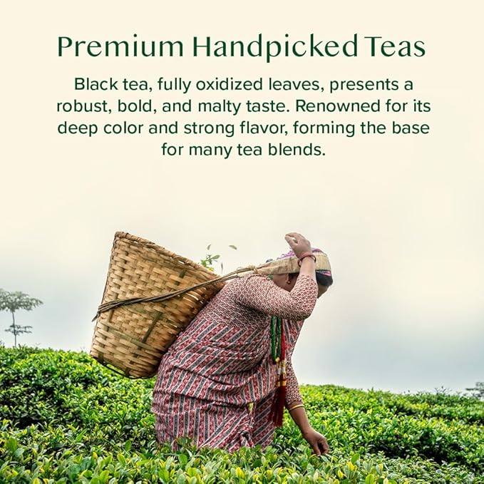 VAHDAM, Assorted Black Tea Loose Leaf Tea Gift Set (10 Flavors) Gift Ideas for Women & Men | Directly Sourced From Assam and Darjeeling | Resealable Ziplock Pouch | Gifts for Him/Her - Bloomnest