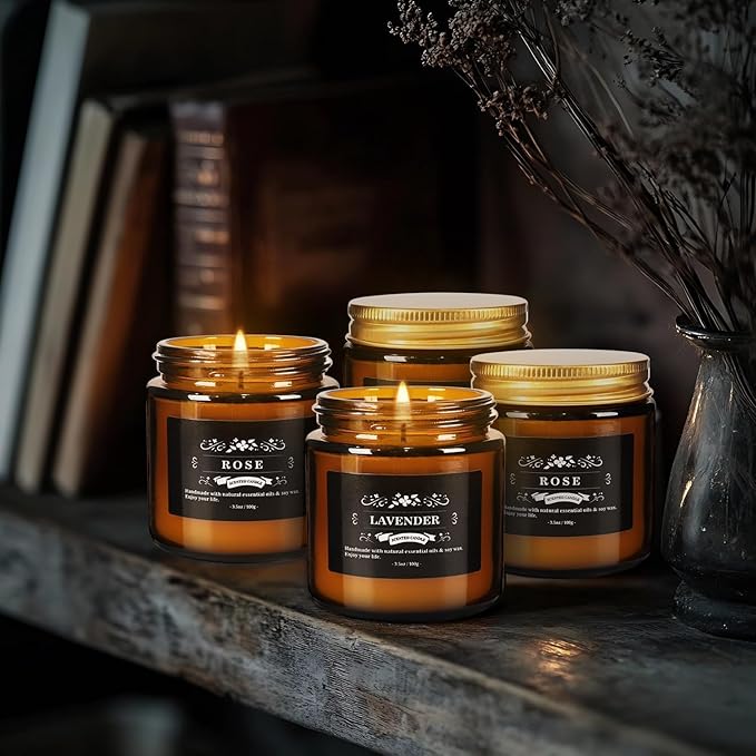 24 Pcs Scented Candles with Added Natural Essential Oils, 3.05oz, Suitable for Various Festivals, Parties, Yoga, and Home Scene - Bloomnest