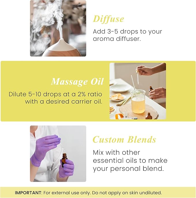 Handcraft Blends Lemon Essential Oil – 1 Fl Oz – 100% Pure and Natural – Premium Grade Essential Oil for Diffuser and Aromatherapy, Skin, Massage, Candle and Soap Making Fragrance - Bloomnest