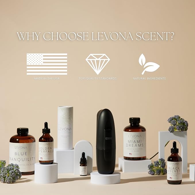 Levona Scent Essential Oil - Aroma for Home, Office, Hotel & Spa, Ideal for Humidifiers & Diffusers, Fragrance with Grapefruit Peel, Fresh Lemon, Litsea - 500ml / 17 fl oz, Hotel Romance LEVONASCENT