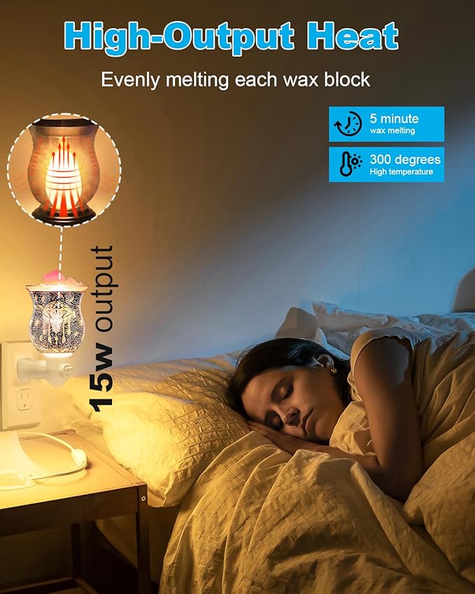 Salt Lamp Bulbs - 15 Watt Light Bulbs for Scentsy Wax Warmer - C7 Replacement Bulbs for Plug in Wax Diffuser- Warmwhite - Dimmable,15 Packs - Bloomnest