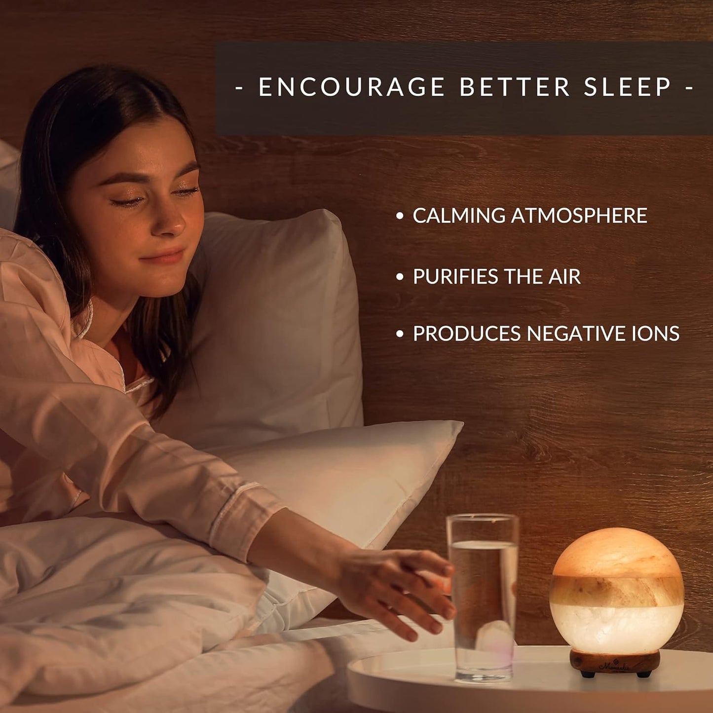 Dual Illumination Salt Rock lamp - Modern Globe Pink White and Grey Design of Salt Lamps with dimmer, Adjustable Glow. 100% Real Himalayan Crystal Round Salt Night Light