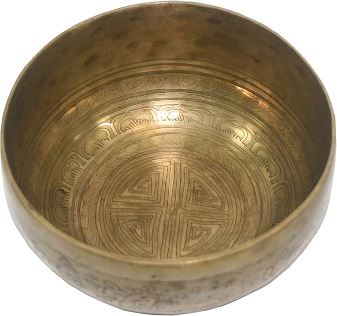 Sacral Chakra Hand Pounded Tibetan Art Healing Singing Bowl ~ Nepal [425 SB, 5.5 inch Diameter] - Bloomnest