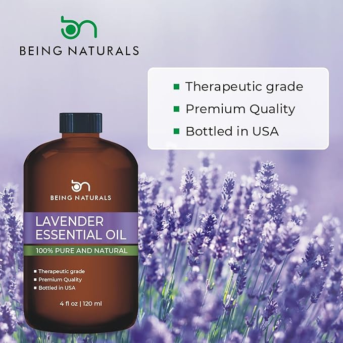 Lavender Essential Oil - Huge 4 FL OZ - 100% Pure & Natural – Premium Natural Oil with Glass Dropper Essential Oil - Bloomnest