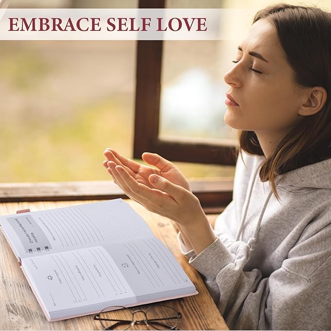 5 MINUTES A DAY Self-love Journal for Women, Self-Love Workbook Guided Journal with Prompts to Practice Self-care, Reflection & Self-help, Mental Health, Gratitude & Mindfulness - Pink 5MINUTESADAY