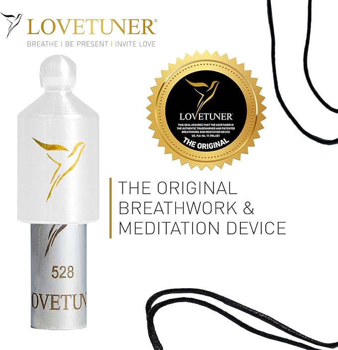 LOVETUNER 528 Hz Breathing Necklace | Stress Relief Whistle | Promote Calm, Relaxation & Focus with Mindful Sound Healing - Bloomnest