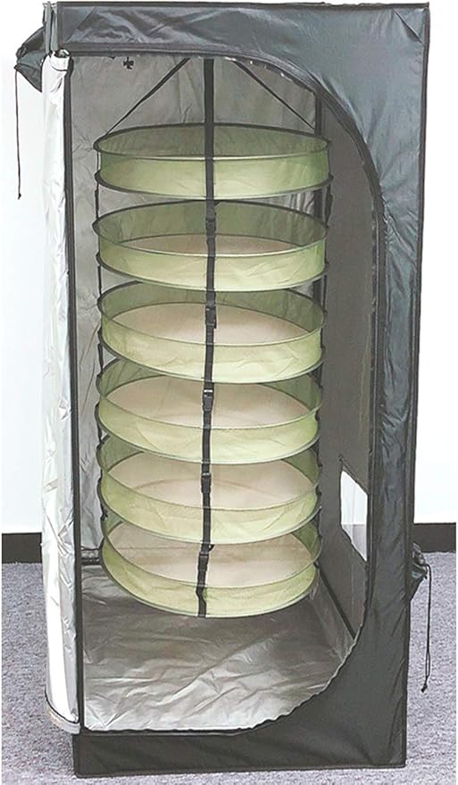 HORTIPOTS Hanging Drying Racks 2 FT Mesh Herb Dryer for Herbs and Clothes (2 FT Diameter, Green) - Bloomnest