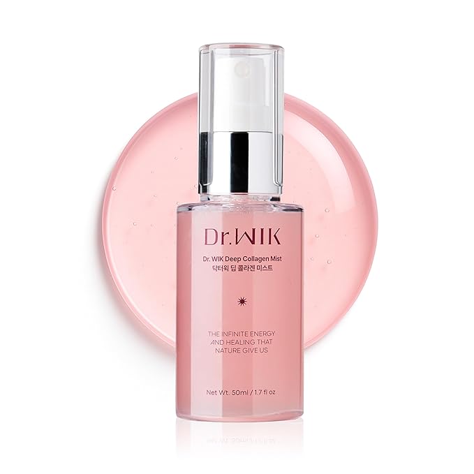 Dr.WIK Deep Collagen Hydrating Face Mist – Refreshing Moisture Facial Spray for Dry Skin | Wrinkle Care & Anti-Aging with Panthenol & Adenosine | Fine Toner Mist | Korean Skincare (50ml / 1.7 Fl Oz) - Bloomnest