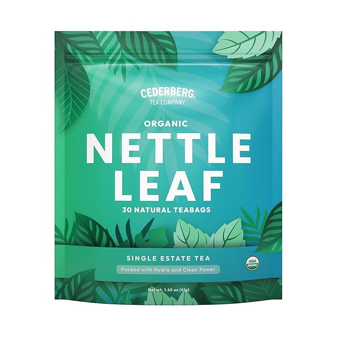 Cederberg Tea Company Organic Nettle Leaf Tea — 30 Tea Bags | Organic Herbal Tea From Single Origin | Eco-Friendly Tea Bags | Non-GMO Caffeine Free Tea With Zero Sugar - Bloomnest