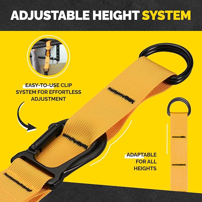 Pull Up Assistance Bands Set - 4 Heavy-Duty Pull Up Bands, Height Adjustable Strap & Comfortable Foot Strap - Stackable Pull Up Resistance Bands for Pull Ups - Bloomnest