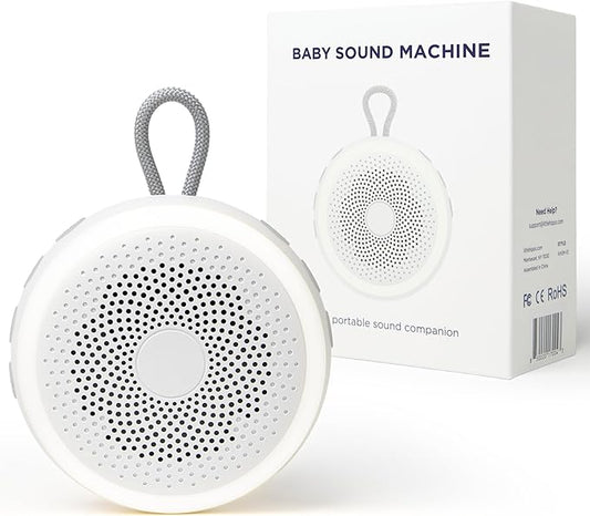 LittleHippo White Noise Machine | Portable Sound Machine for Babies, Kids, Adults | Sleep Soother | 19 Soothing Sounds | Long Battery Life | Travel, Registry, Baby Shower, Gift - Bloomnest