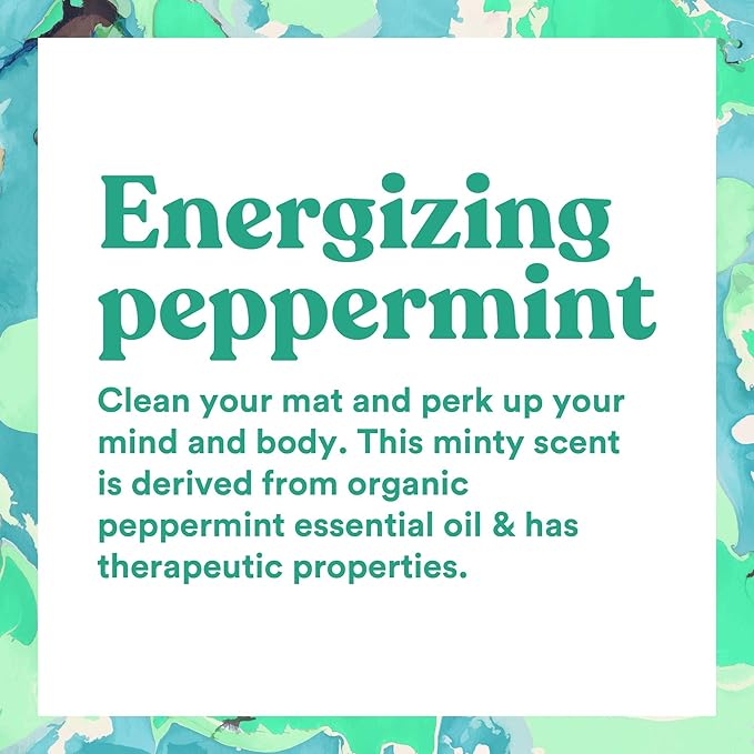 ASUTRA Yoga Mat Cleaner Spray (Energizing Peppermint), 4 fl oz - No Slippery Residue, Organic Essential Oils, Deep-Cleansing for Fitness Gear & Gym Equipment, Microfiber Towel Included - Bloomnest