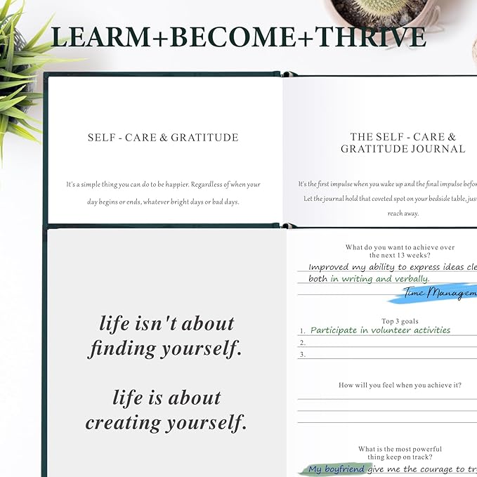 5 MINUTES A DAY Self-love Journal for Women and Man, Self-Love Workbook Guided Journal with Prompts to Practice Self-care, Reflection & Self-help, Mental Health, Gratitude & Mindfulness(Dark Green) 5MINUTESADAY