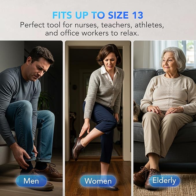 SKG Shiatsu Foot Massager with Heat and Remote for Pain Relief, Electric Feet Massage Machine with 3 Massage Compression Modes Relieve for Plantar Fasciitis Neuropathy, Size 13 for Men Women, 2025 - Bloomnest