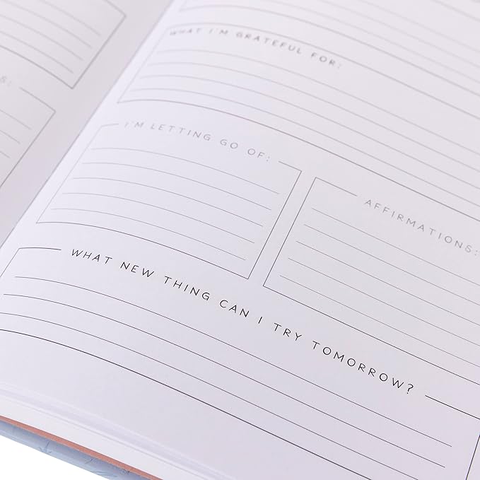 Graphique Self Care Journal | Manifest Design | Affirmations, Goals, Reflections | Guided Notebook with Prompts | Daily Mindfulness Planner | Gift for Women | 256 Pages | 6” x 8” - Bloomnest
