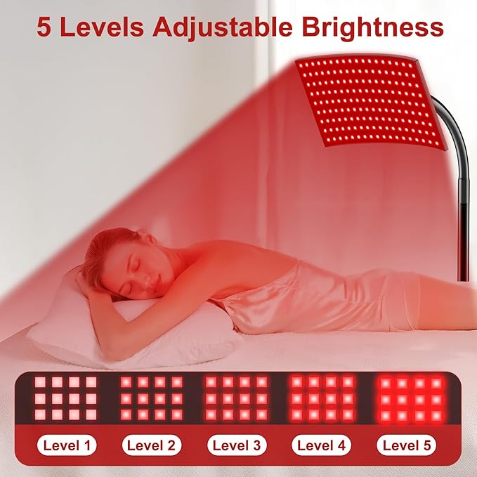 Red Light Therapy for Body Face, Infrared Light Therapy Lamp with Adjustable Stand, 660nm and 850nm Near Infrared LED Lights Panel, Red Infrared Lamp for Full Body, Gift for Men Women