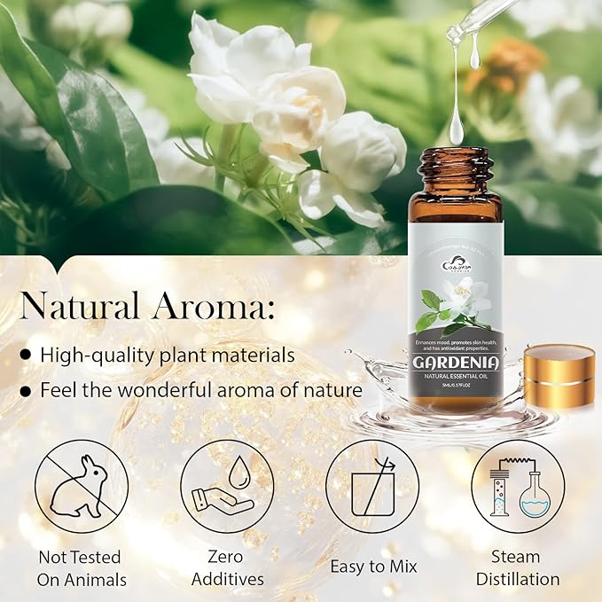 Essential Oil Set, 32 Pcs Fragrance Aromatherapy Oils for Skin, Diffusers, Home Care, Humidifier Laundry, Candle Making - Tea Tree, Sandalwood, Lavender, Vanilla, Eucalyptus and More(5mL) - Bloomnest